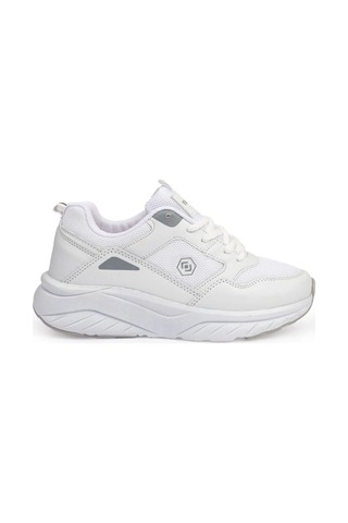 Queen Step 2110-26 Deri Anorak Anatomik Kadın Sneaker Beyaz Buz Beyaz