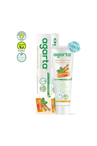 Doğal Misvak Özlü Florürsüz Beyazlatıcı Diş Macunu 100 Ml/130 Gr 4 Paket