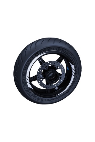 Reflektif Beyaz (Gri) Moto GP İç Jant Şeridi Sticker Çınar Extreme
