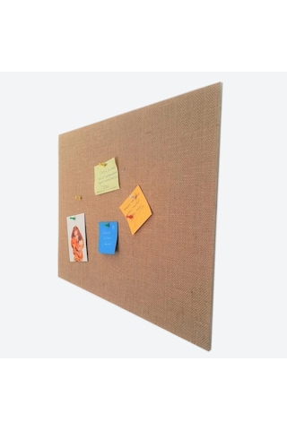Korall Jüt Kumaş Kaplı Duvar Panosu Yapışkanlı,45x60 Cm 10mm Genel