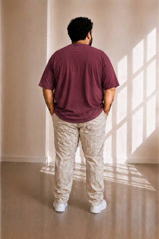 Sngl Tekstil Erkek Büyük Beden Oversize Kısa Kollu T-shirt 3xl 4xl 5xl 6xl 7xl 8xl Vişne Çürüğü