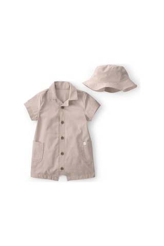 Carter's Erkek Bebek Kısa Tulum 1u590910 Bej