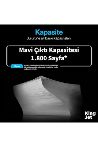 Kingjet Hp Uyumlu Cf211a Mavi Standart Kapasiteli Tekli Çipli Uyumlu Toner Laserjet Pro 200 Color M251n