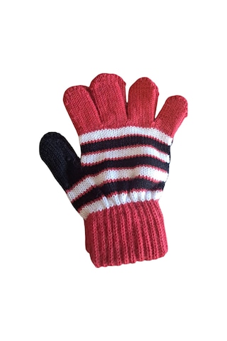 Kız Çocuk Eldiven Kırmızı 4-8 Yaş Kırmızı