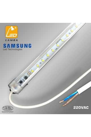 Lambaled Mutfak Tezgahı Led Aydınlatma Beyaz Işık - 50cm Şeffaf