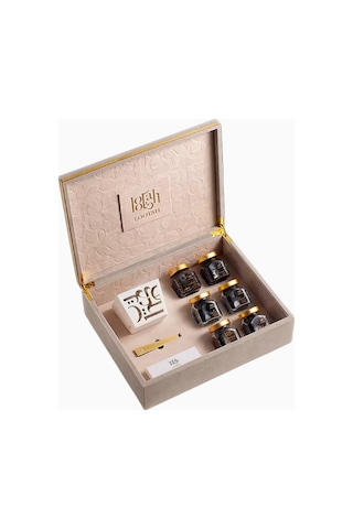 Velvet Incense Set, Lüks Buhurdan, 6 Çeşit Tütsü Ve Oud Hediye Seti