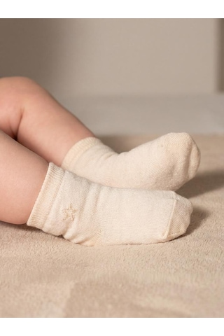 Babycosy Organic Wear Csyc1008 Bebek 6'lı Çorap %100 Organik Pamuk Bebek - Yenidoğan - Csyc1008 Karışık