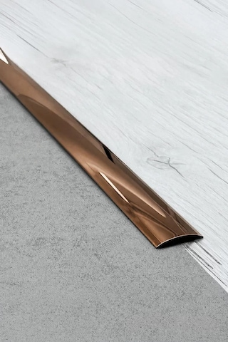 Kapı Eşik Profili Çelik 4 Cm Eninde - 244 Cm Uzunluğunda Bronz