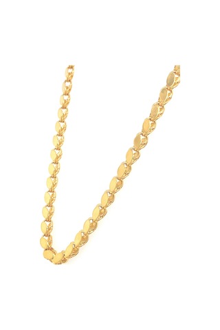 Zümrüt Sarraf 14 Ayar Altın Pullu Zincir Erkek Kolye