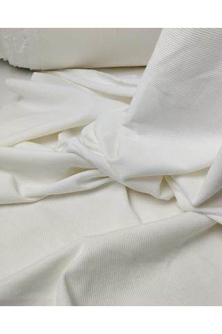 Ekru Renkte Kaşkorse Ribana Kumaş En 100 Cm X Boy 160 Cm -10372 Ekru