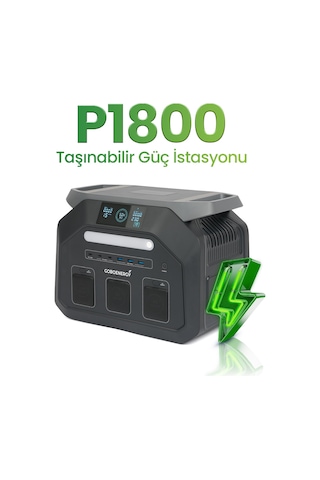 Goboenergy P1800 1024wh Lifepo4 1800w Max. Taşınabilir Güç İstasyonu,güç Kaynağı