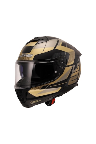 Ls2 Stream 2 Road Mat Siyah-gold -gri Kask Çok Renkli