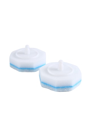 Geliştirilmiş Tuvalet Fırçası Çubuğu Tek Kullanımlık Tuvalet Temizleme Çubuğu Başlığı Beyaz