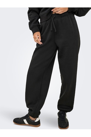 Only Onlbest Lıfe Cuff Pant Swt Noos Kadın Black Eşofman Altı - 15357504 Siyah