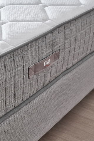 Mimoza Tek Kişilik Full Ortopedik Antibakteriyel Paket Yaylı Yatak Antrasit