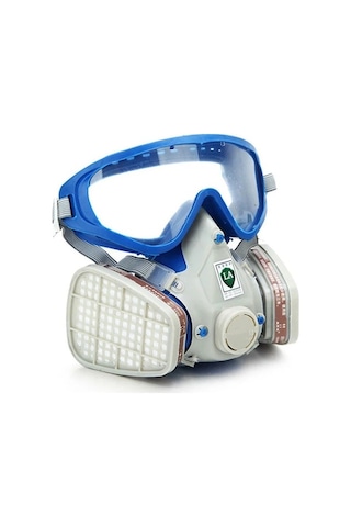 Trendooze Gaz Kapsamlı Boya Kimyasal Maskesi Ve Gözlük Seti