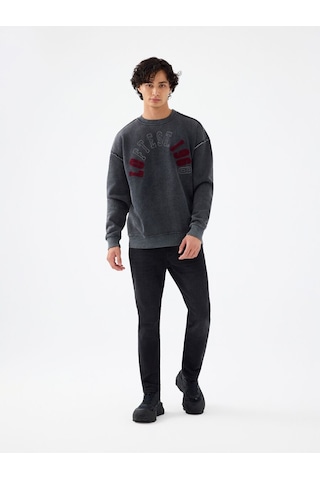 LOFT Oversize Fit Erkek Sweatshirt Lf2040982 Q1.v1 Antrasit