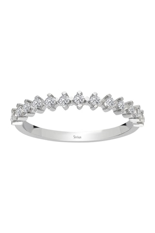 Sirius F Renk 0,20 Karat Pırlanta Yarım Tur Yüzük 0823R0195