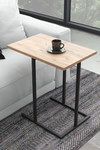 Retodesign Büyük Zigon Sehpa, Yan Sehpa 3110b Atlantik Çam - Siyah