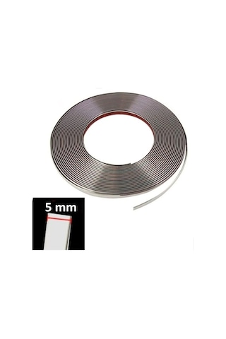 Araç Içi Dışı 3d Krom Dekoratif Nikelaj Şerit Çıta 9mm X 5 Metre