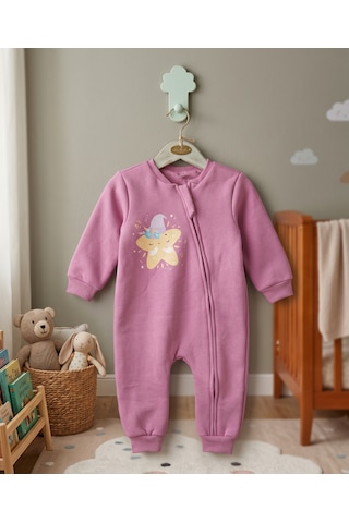 Motherlove Çocuk Uyku Tulumu 1.5 Tog 2-5 Yaş Fermuarlı Pamuklu Kumaş Pembe