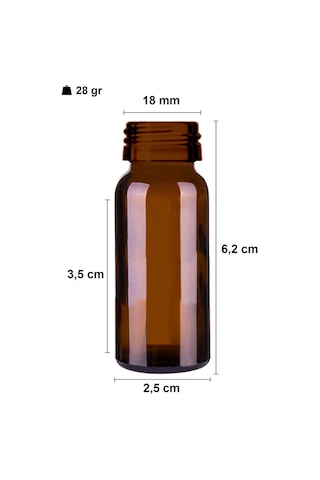 Çelik Roll On Şişesi 10 ML Sızdırmaz Siyah Kapaklı Amber Cam Şişe 6 Adet