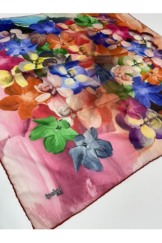 İpekal Fresh Soft Pamuk Eşarp - 05079 - 90 X 90 / 19 Kiremit - Pembe 19 Kiremit - Pembe
