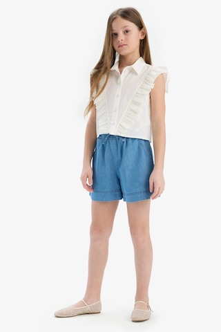 Defacto Kız Çocuk Beli Lastikli Jean Şort B6386a825smnm28 Mavi