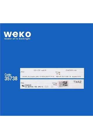Beko B32l 6752 5b 32'' İnç 2 Adet Tv Led Bar Tvnizin İçindeki Led Barla Aynısı Olduğunu Görmeden Almayınız. Led Bar Ürünlerinde Paket Açıldığında İade Kabul Edilmemektedir. 86436701