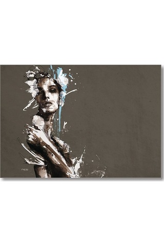 Cakasepetim Girl Face Surrealism Ahşap Mdf Tablo