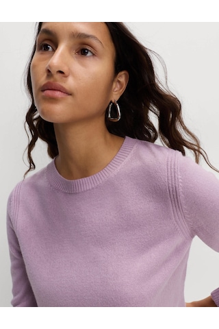 Marks & Spencer Süper Yumuşak Yuvarlak Yaka Kazak T38001185 Lila