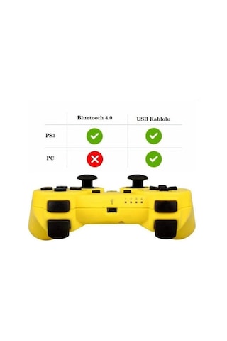 Lobo Ps3 Kablosuz Analog Oyun Kolu Dualshock Oyuncu Konsolu Joystick Controller