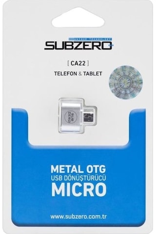 Subzero Ca22 Metal Usb Dönüştürücü Micro Otg
