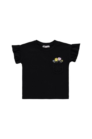 Civil Girls Fiyonklu 2-5 Yaş Takım - Siyah Siyah - Pembe