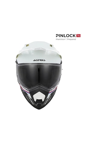 Acerbis Assault Graphıc 22-06 Kask Siyah Beyaz Siyah - Beyaz