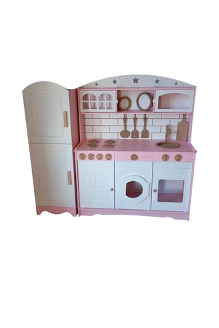 Mdf Boyalı 3 Kapaklı Mutfak Buzdolabı Seti