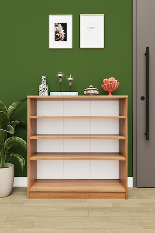 Asra Trend 4 Katlı Açık Raflı Ayakkabılık A-32 %100 MDF Modern Bot Uyumlu Düzenleyici Petra