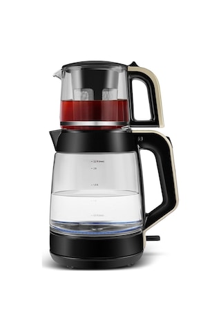 Karaca Glass Tea Xl 2 In 1 Cam Su Isıtıcı & Çay Makinesi