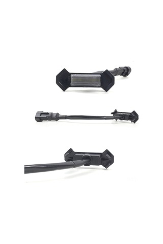 Symbee Araba Grili Led Işıkları 12v - Koyu Kasa Kırmızı Işık, Dayanıklı Abs, Kolay Kurulum, Gündüz Ve Gösterge Işığı