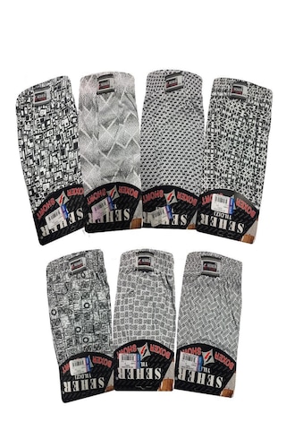 Seher Yıldızı Desenli Düğmeli Erkek Boxer 10'lu Paket