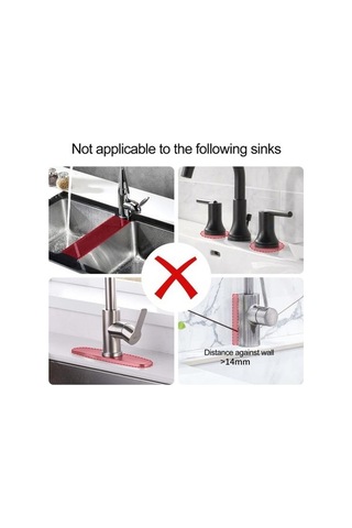 Novahub Gri Musluk Sıçrama Koruması: Katlanabilir, Dayanıklı, Sızdırmaz, Mutfak Lavabo Sünger Fırça Depolama Tepsisi Gri