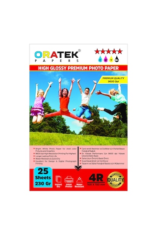 Epson Yazıcılar İçin Evertday Premium Parlak 10 x 15 CM Fotoğraf Kağıdı 230 G 25 Adet