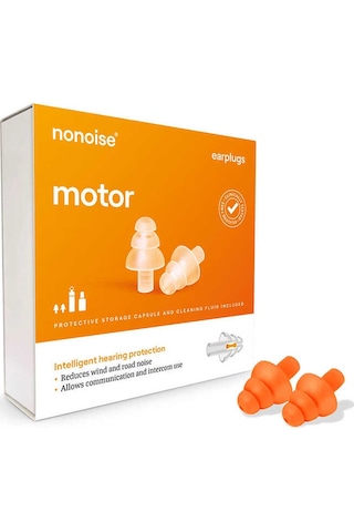 Nonoıse Moto Kulak Tıkacı Turuncu