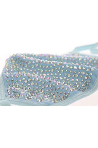 Fantezi Moda Yüz Maskesi Yeniden Kullanılabilir Payet Bling Glitter Rhinestones Filtreli