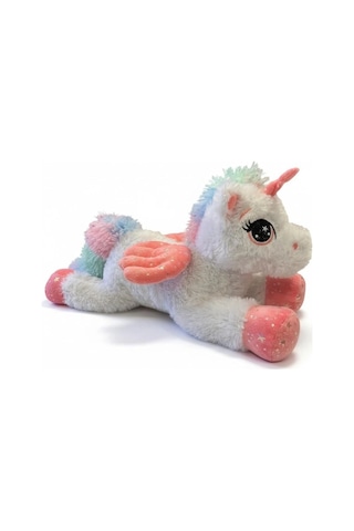 Pl50112 45 Cm Yatan Parlak Kanatlı Boyunlu At-hly 001 - Beyaz