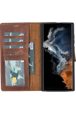 Samsung Galaxy S23 Plus Leather Detachable Wallet Case