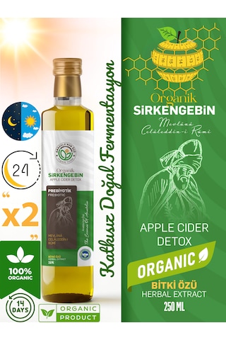 Sirkengebin Geleneksel Karışım 500 Ml Doğal Katkısız Soğuk Sıkım Elma Sirkesi Bazlı