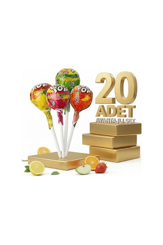Afia Lolipop Meyve Aromalı Sert Şeker 20x10 Gr