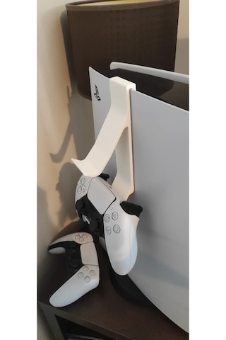 Ps5 Uyumlu 2'li Kol Tutucu Aparat, Ps5 Konsol Aparatı, Ps5 Joystick Standı Beyaz