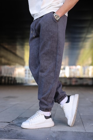 Füme Batik Desenli Jogger Eşofman Altı E6582 Füme